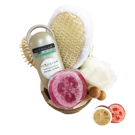 Large Pedicure Gift Set (with Loofah Soap) - VegoGlam (The Vegan Cosmetics Store)